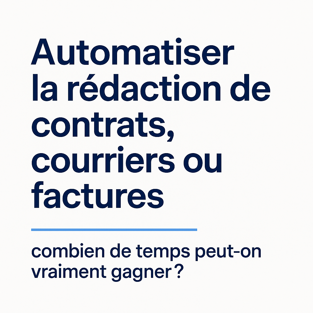 Texte gain de temps avec l'automatisation documentaire